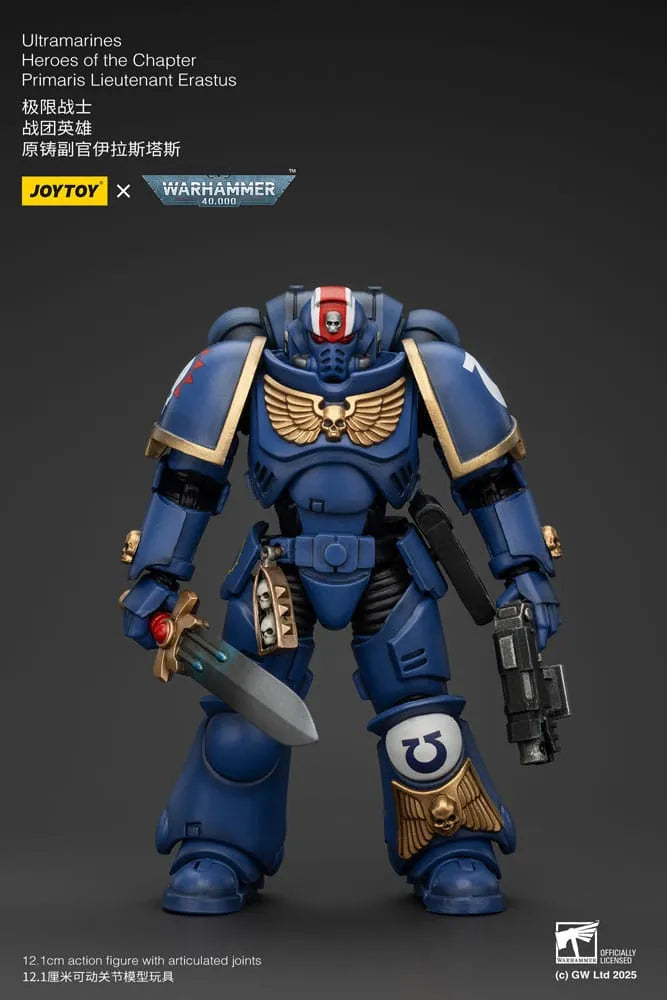 Warhammer 40k Actionfigur 1/18 Ultramarines Heroes of the Chapter Primaris Lieutenant Erastus 20 cm - Smalltinytoystore