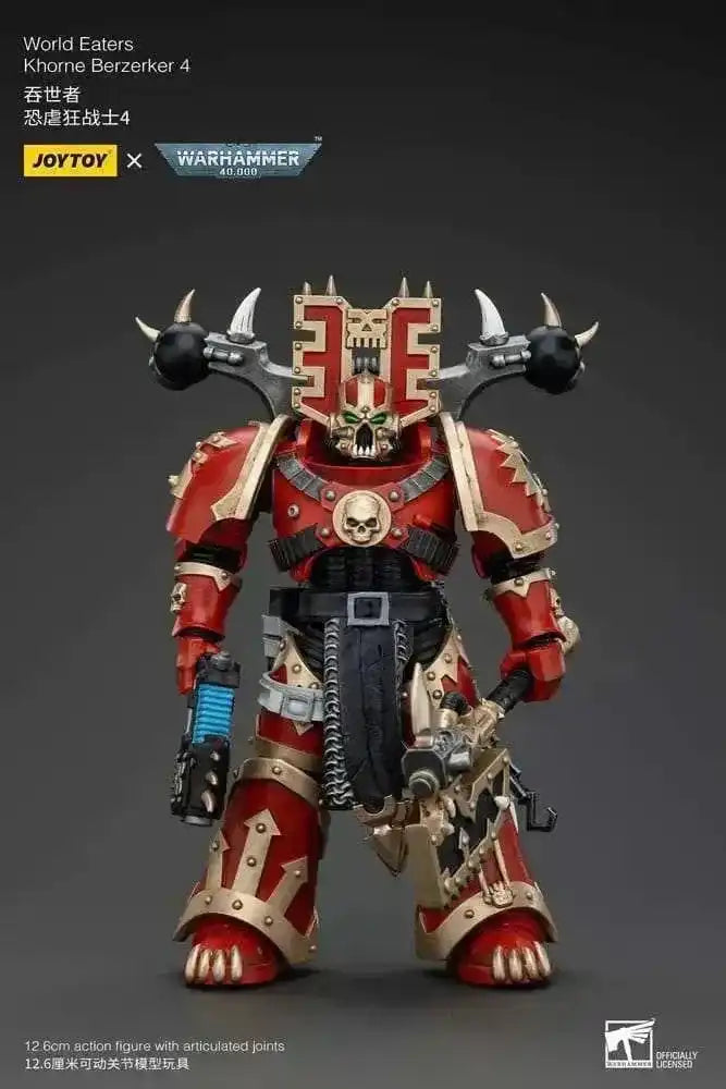 Warhammer 40k Actionfigur 1/18 World Eaters Khorne Berzerker 4 13 cm - Smalltinytoystore