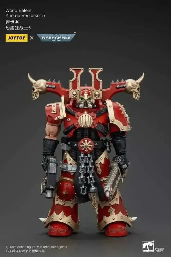 Warhammer 40k Actionfigur 1/18 World Eaters Khorne Berzerker 5 13 cm - Smalltinytoystore
