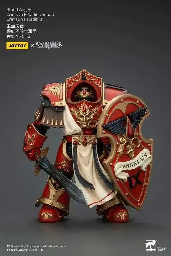 Warhammer The Horus Heresy Actionfigur 1/18 Blood Angels Crimson Paladins Squad Crimson Paladin 3 14 cm - Smalltinytoystore