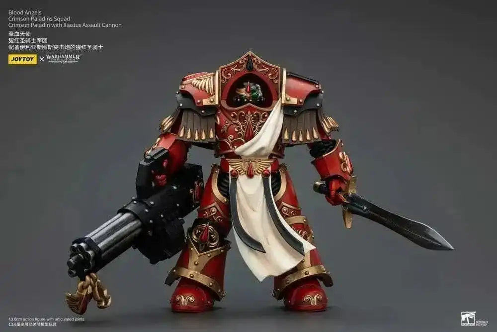Warhammer The Horus Heresy Actionfigur 1/18 Blood Angels Crimson Paladins Squad Crimson Paladin with Iliastus Assault Cannon 14 cm - Smalltinytoystore