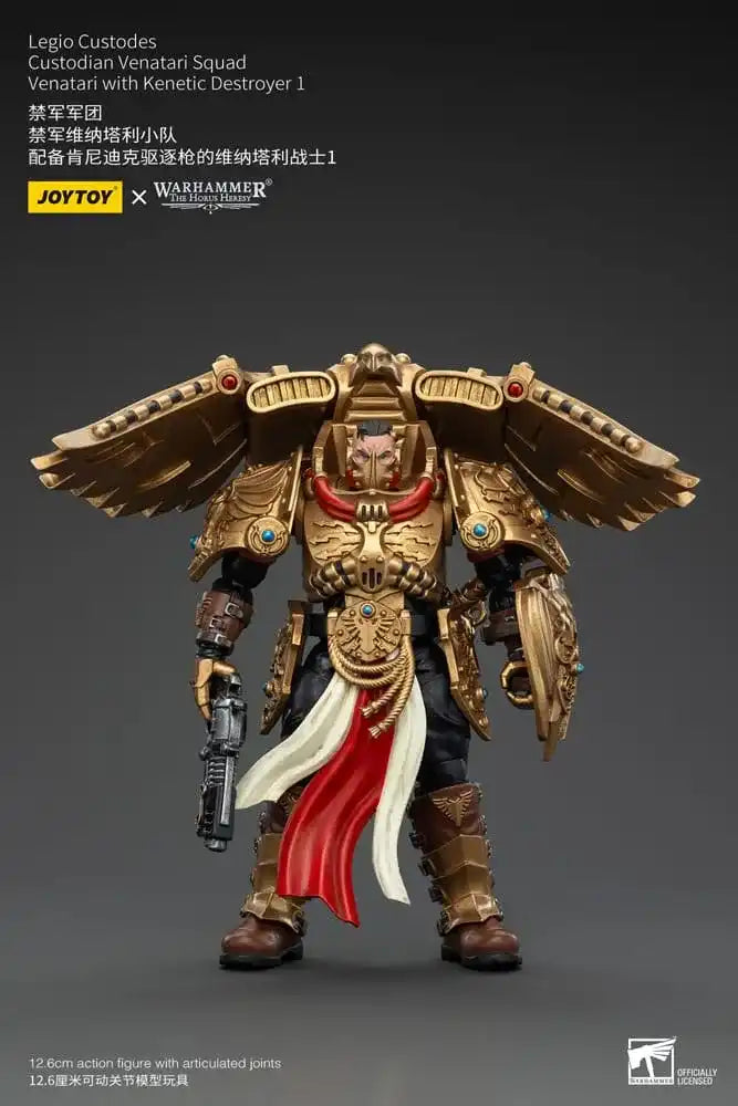 Warhammer The Horus Heresy Actionfigur 1/18 Legio Custodes Custodian Venatari Squad Venatari with Kenetic Destroyer 1 13 cm - Beschädigte Verpackung - Smalltinytoystore