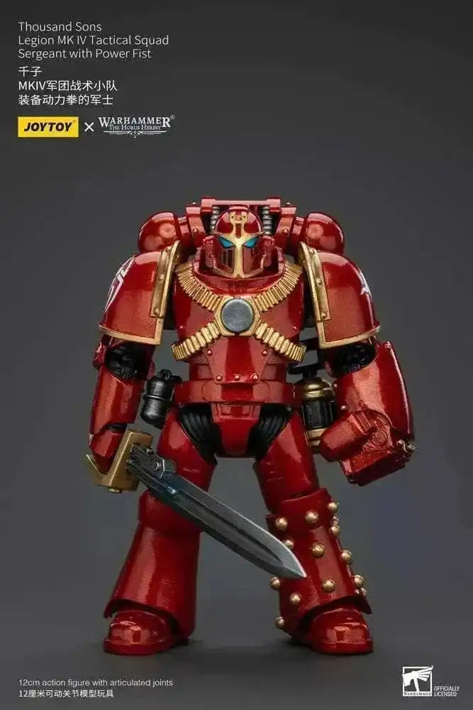 Warhammer The Horus Heresy Actionfigur 1/18 Thousand Sons Legion MK IV Tactical Squad Sergeant with Power Fist 12 cm - Smalltinytoystore