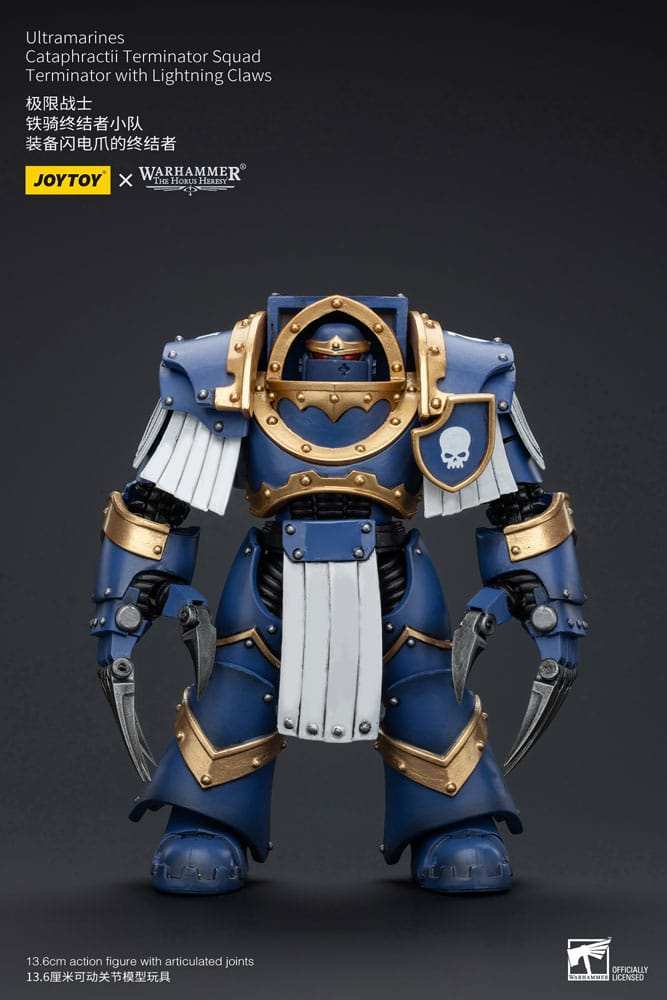 Warhammer The Horus Heresy Actionfigur 1/18 Ultramarines Cataphractii Terminator Squad Terminator with Lightning Claws 14 cm - Smalltinytoystore