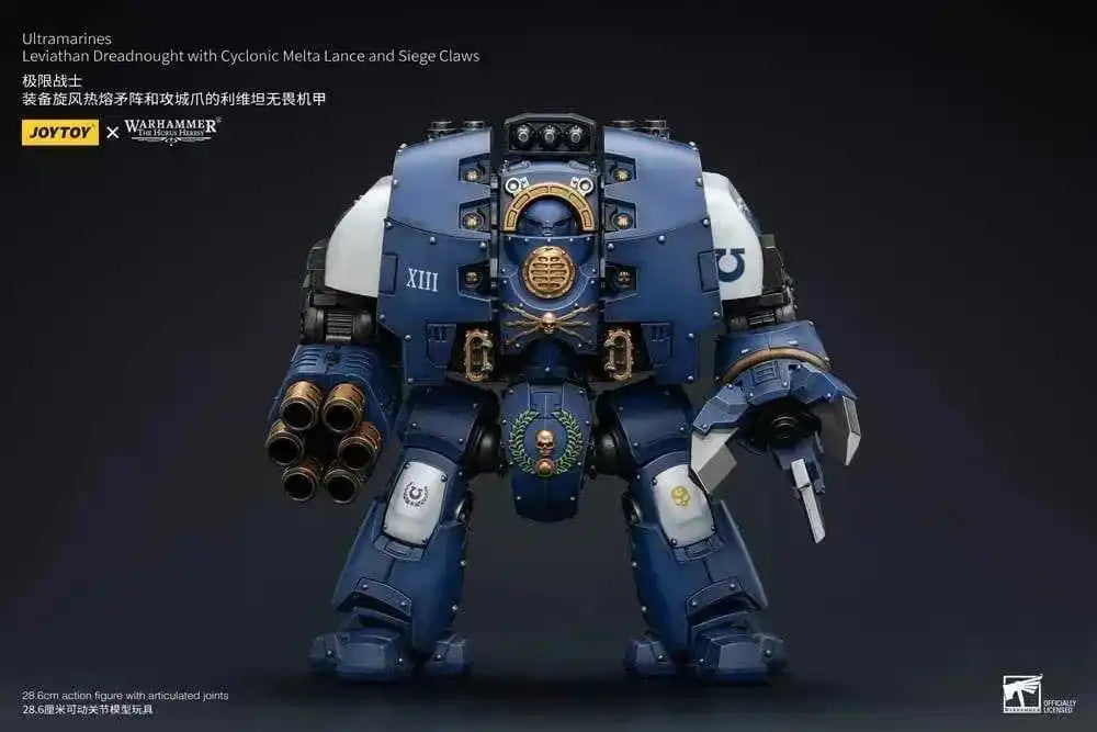 Warhammer The Horus Heresy Actionfigur 1/18 Ultramarines Leviathan Dreadnought with Cyclonic Melta Lance And Siege Claws 29 cm - Smalltinytoystore