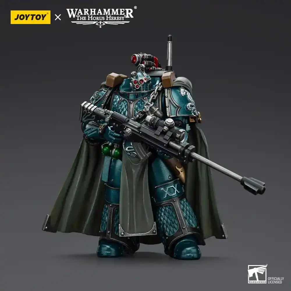 Warhammer The Horus Heresy Actionfigur Alpha Legion Exodus The One who is Many With Sniper Rifle And Power Dagger 20 cm - Smalltinytoystore