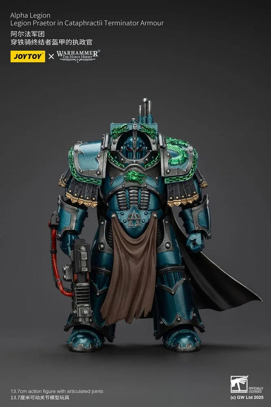 Warhammer The Horus Heresy Actionfigur Alpha Legion Legion Praetor in Cataphractii Terminator Armour 18 cm - Smalltinytoystore