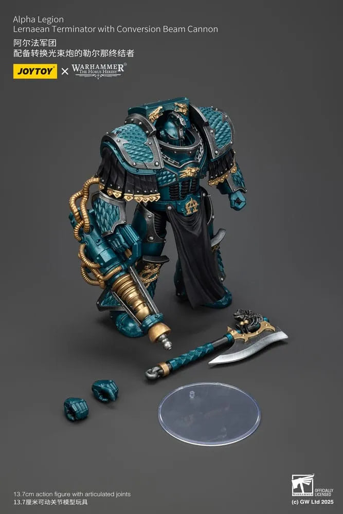 Warhammer The Horus Heresy Actionfigur Alpha Legion Lernaean Terminator with Conversion Beam Cannon 20 cm - Smalltinytoystore