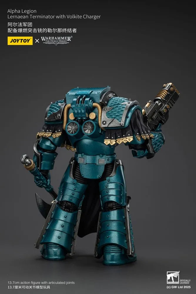 Warhammer The Horus Heresy Actionfigur Alpha Legion Lernaean Terminator with Volkite Charger 20 cm - Smalltinytoystore