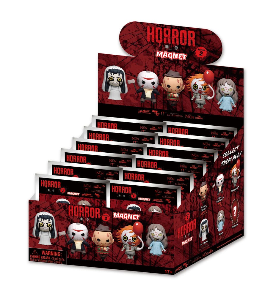 Warner Brother Horror Magnete blind pack Series 2 Display (12) - Smalltinytoystore