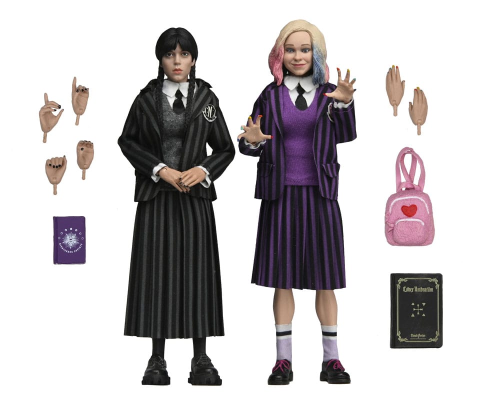 Wednesday Actionfiguren 2er Pack Wednesday Addams (Nevermore Uniform) and Enid 20 cm - Smalltinytoystore