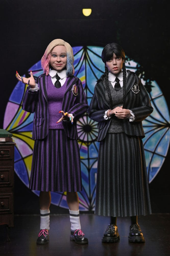 Wednesday Actionfiguren 2er Pack Wednesday Addams (Nevermore Uniform) and Enid 20 cm - Smalltinytoystore