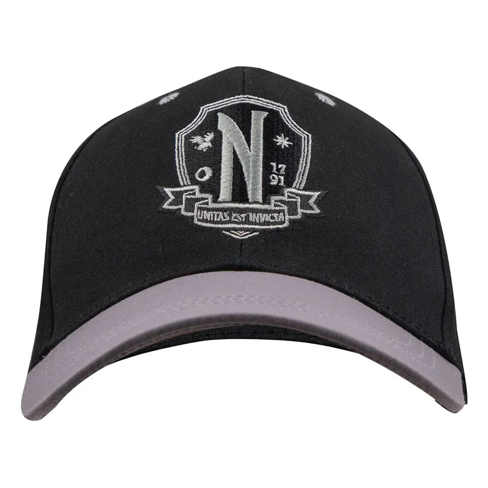 Wednesday Baseball Cap Nevermore Academy Black - Smalltinytoystore