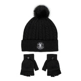 Wednesday Beanie & Handschuhe Set Nervermore - Smalltinytoystore