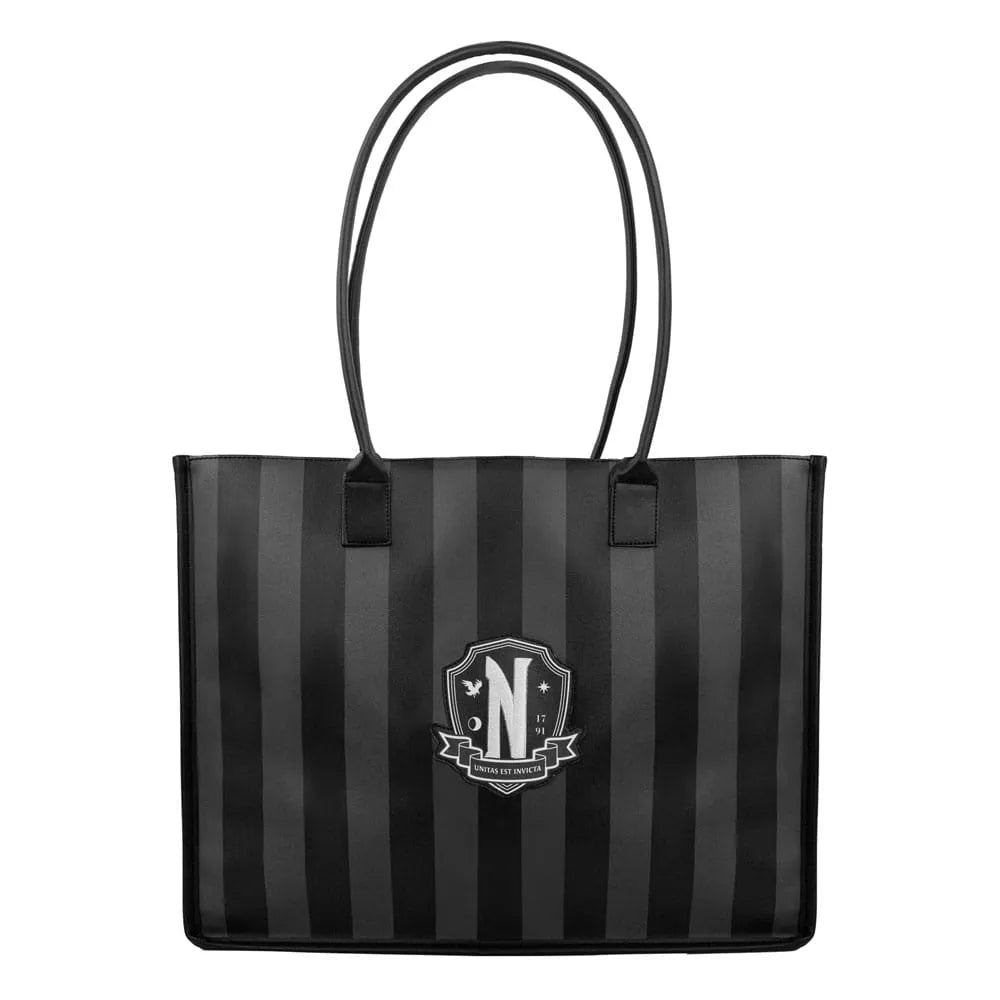 Wednesday: Nevermore Academy Black Shopping Bag - Smalltinytoystore