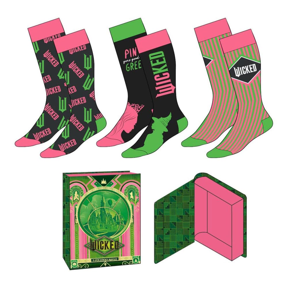 Wicked Socken 3er-Pack 36-43 - Smalltinytoystore