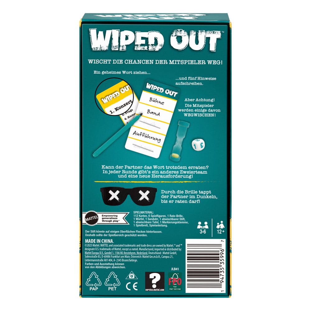 Wiped Out Partyspiel *Deutsche Version* - Smalltinytoystore