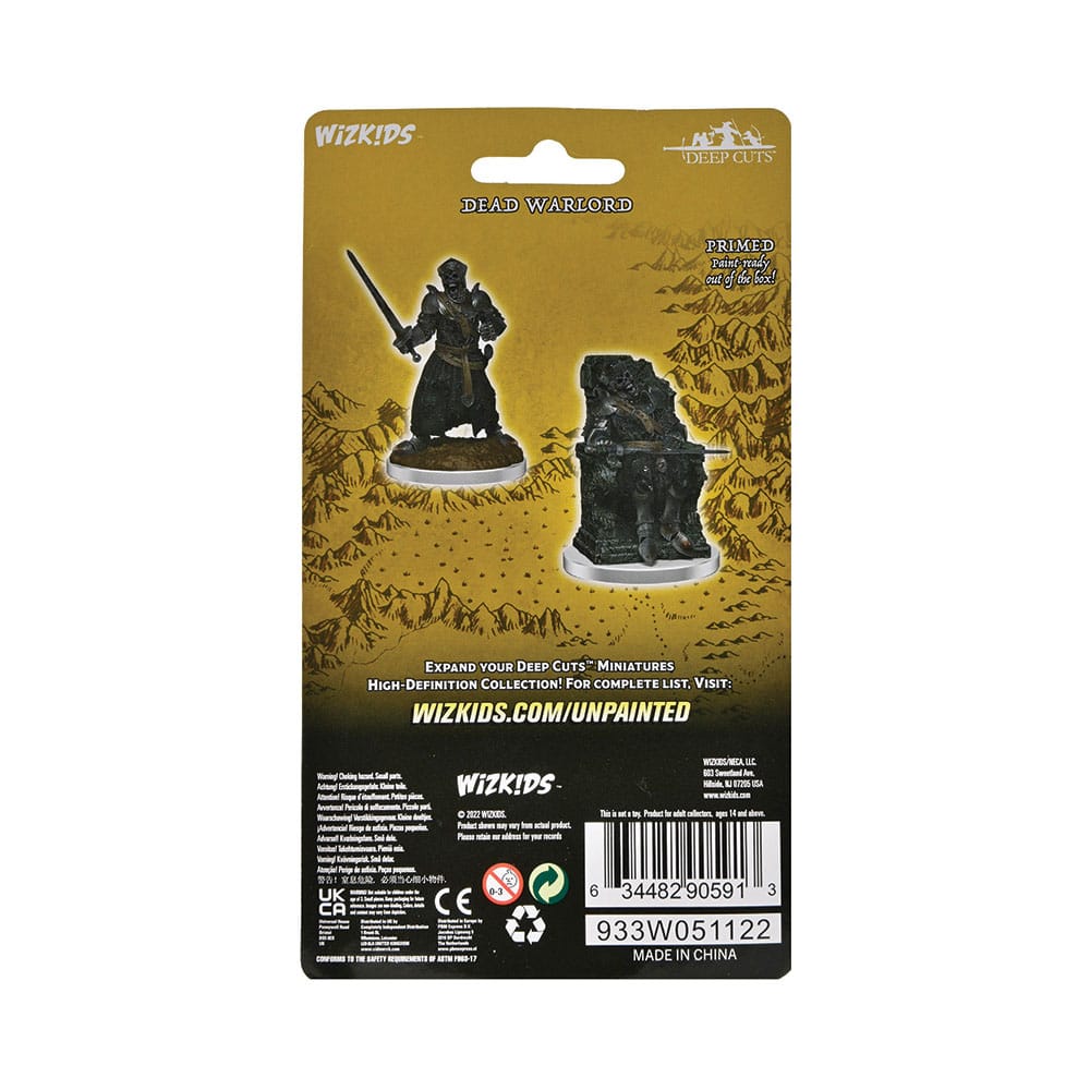 WizKids Deep Cuts Miniatures Miniaturen unbemalt 2er-Pack Dead Warlord - Smalltinytoystore