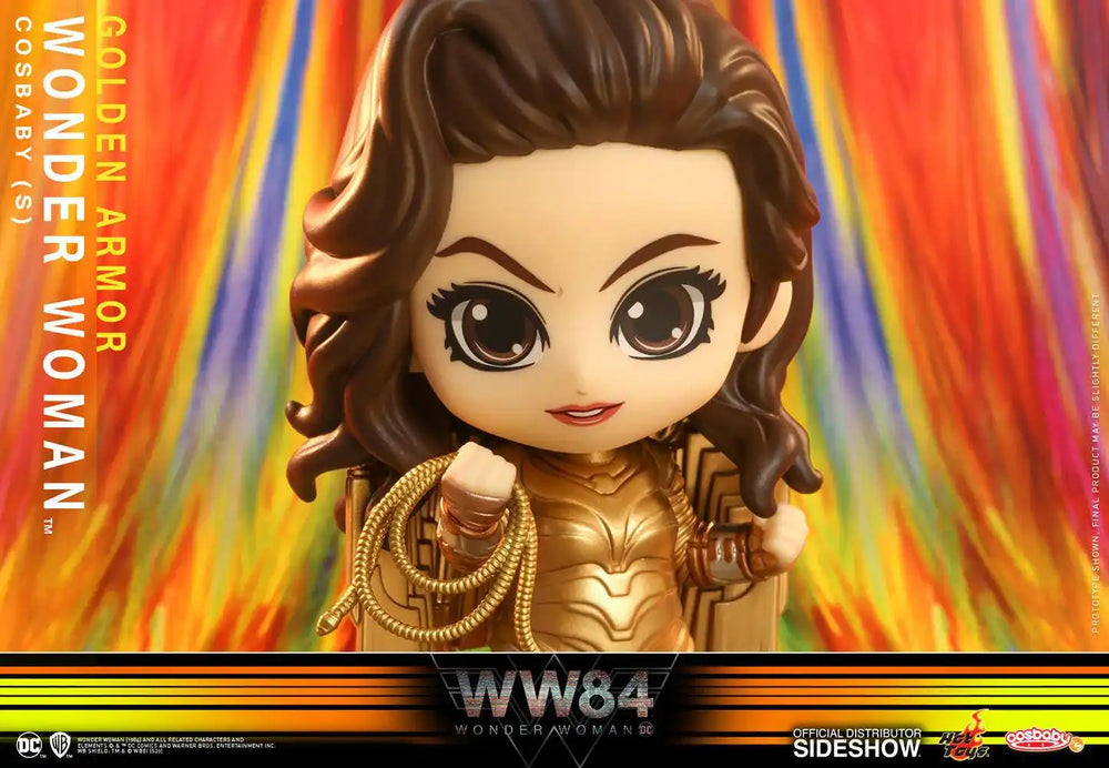Wonder Woman 1984 Cosbaby (S) Minifigur Golden Armor Wonder Woman 10 cm - Smalltinytoystore