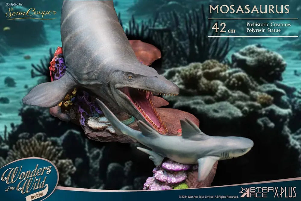 Wonders of the Wild Statue Mosasaurus (DX) 42 cm - Smalltinytoystore