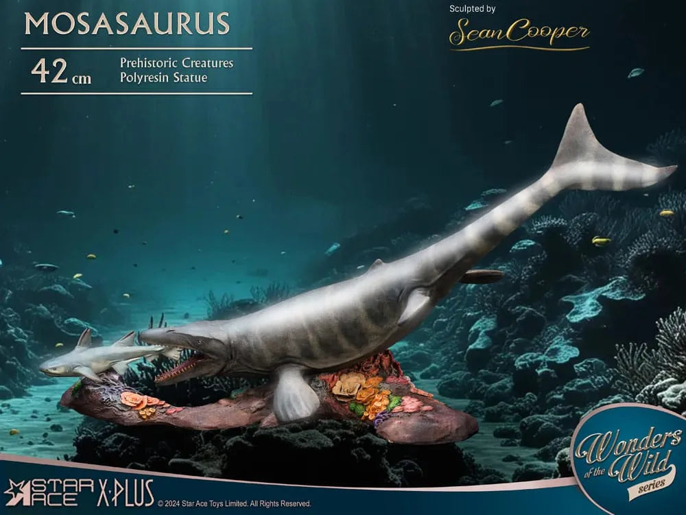 Wonders of the Wild Statue Mosasaurus (DX) 42 cm - Smalltinytoystore
