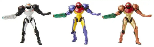 World of Nintendo Metroid Minifiguren 3er-Pack Chozo Power Suits 6 cm