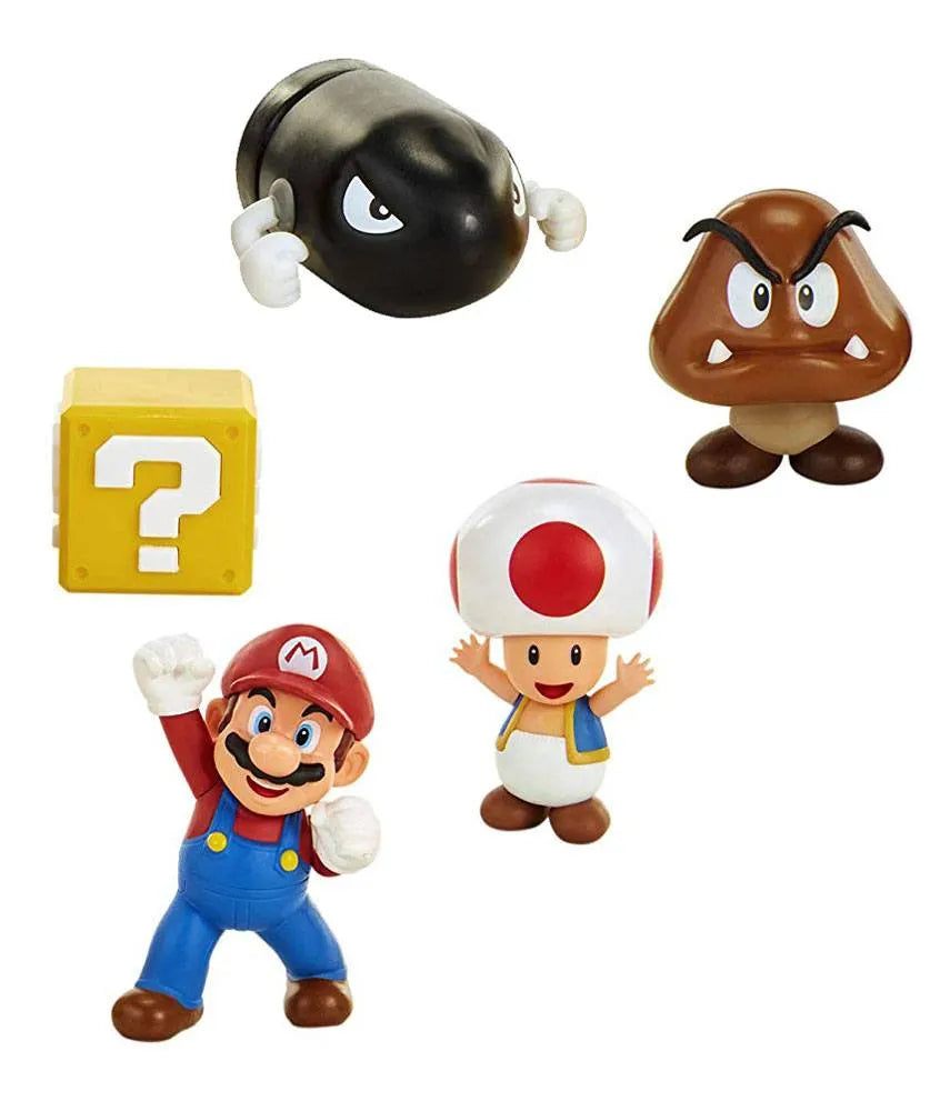 World of Nintendo Minifiguren 5er-Pack New Super Mario Bros. U Eichenhain 6 cm - Smalltinytoystore