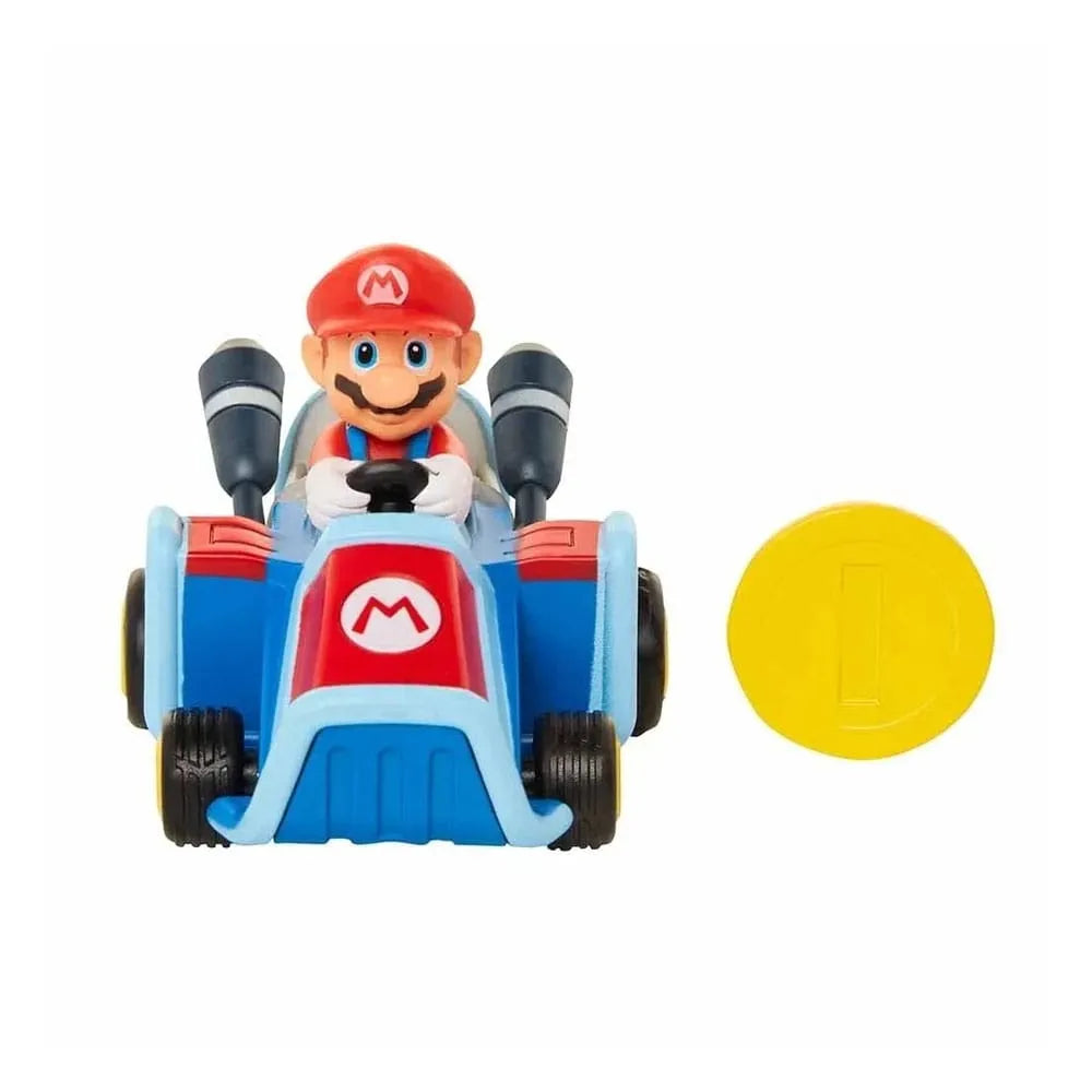 World of Nintendo Super Mario Kart Rückzug-Fahrzeuge mit Figuren Wave 1 Sortiment (12) - Smalltinytoystore