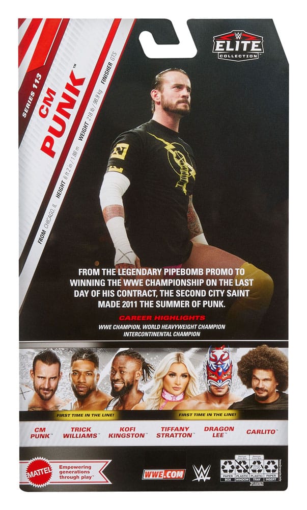 WWE Elite Collection Actionfigur CM Punk 15 cm - Smalltinytoystore