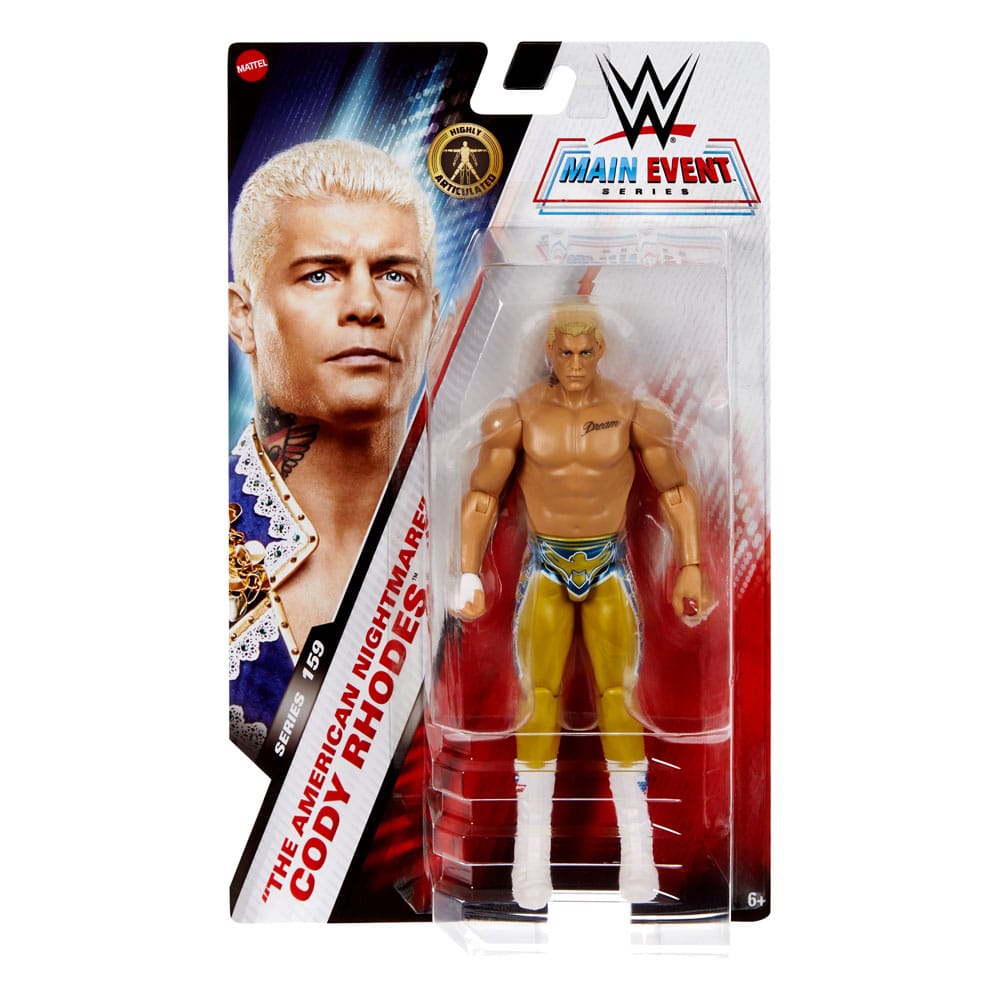 WWE Main Event Series Actionfigur "The American Nightmare" Cody Rhodes 15 cm - Smalltinytoystore