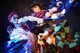Demon Slayer: Kimetsu no Yaiba PVC Figur Tanjiro Kamado & Giyu Tomioka & Akaza 13 cm