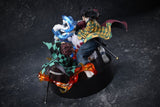 Demon Slayer: Kimetsu no Yaiba PVC Figur Tanjiro Kamado & Giyu Tomioka & Akaza 13 cm