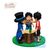 One Piece Dramatic Memories Ichibansho PVC Statue Ace & Sabo & Luffy 10 cm
