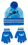 Lilo & Stitch 2er-Set Beanie & Handschuhe Blau
