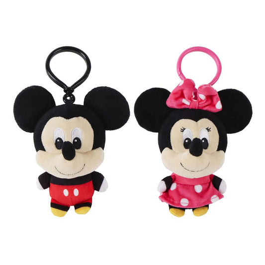 Disney Plüsch-Schlüsselanhänger Minnie & Mickey 12 cm Sortiment (24)