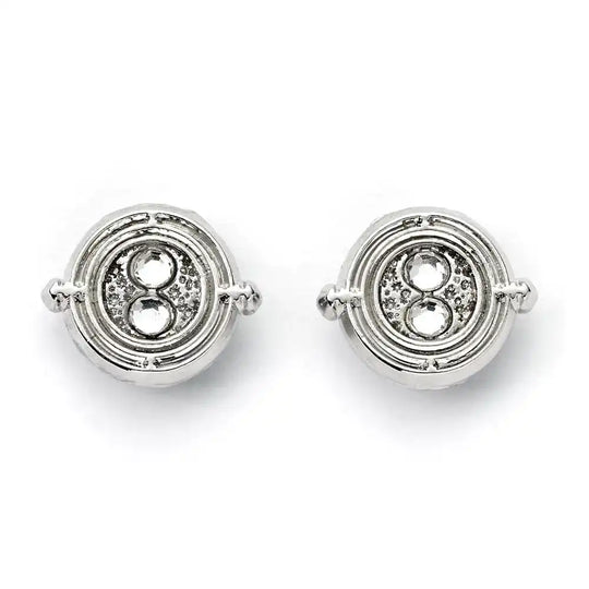 Harry Potter Ohrringe Time Turner (Silberfarben) .