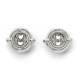 Harry Potter Ohrringe Time Turner (Silberfarben) .