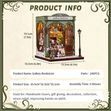 Miniature House Model Kit Gallery Bookstore 20 x 16 cm