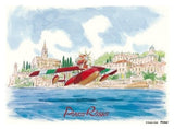 Porco Rosso Puzzle und Staffelei Savoia water landing (150 Teile)