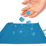 Enhance Tabletop-Zubehör Roll on a Scroll Würfel und Würfelmatte Blau