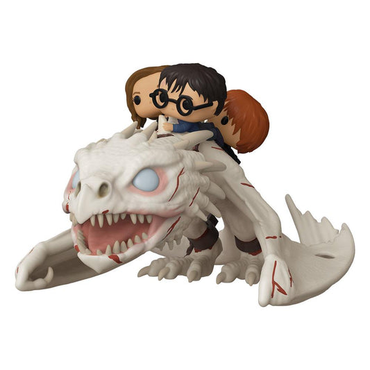 Harry Potter POP! Rides Vinyl Figur Dragon w/Harry, Ron, & Hermine 15 cm