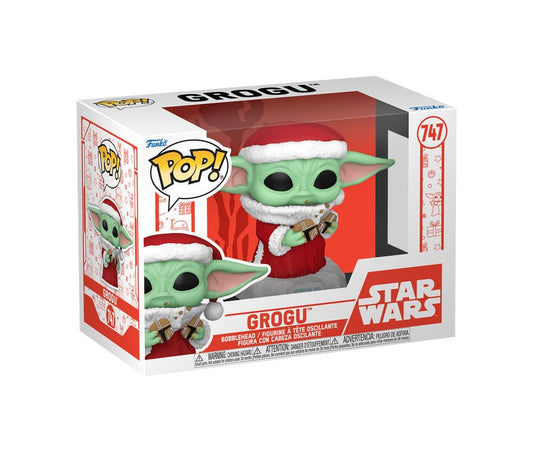 Star Wars: Mandalorian POP! Vinyl Figur Holiday Grogu 9 cm