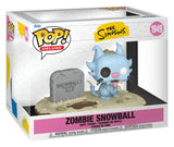Die Simpsons POP! Deluxe Vinyl Figur Zombie Snowball 9 cm