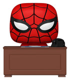 Marvel POP! Premium Vinyl Figur Meme- Spider-Man w/Desk 9 cm