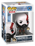 God of War Ragnarök POP! Games Vinyl Figur Kratos w/Mimir's Head 9 cm