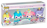 Sanrio POP! Vinyl Figuren 4-Pack Hello Kitty Unicorn Outfit Black Friday Bundle 9 cm