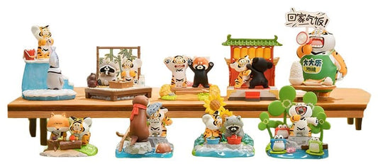 Alexander The Fat Tiger Blind Box Minifiguren Little Tiger and his companions Display (8)