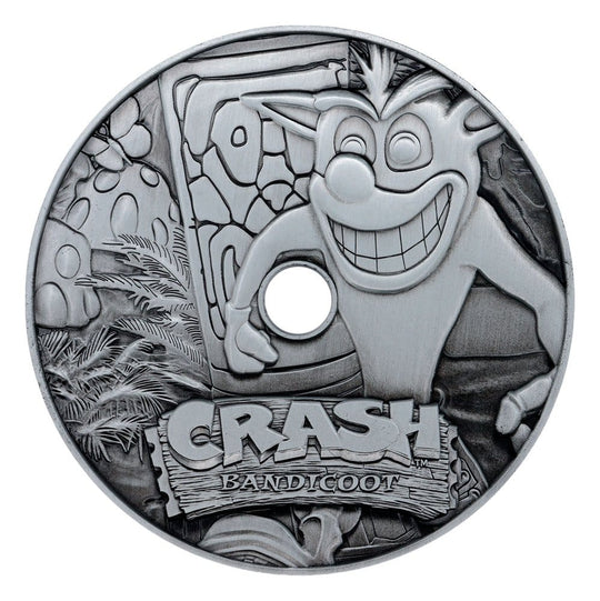 Crash Bandicoot Replik Metal CD-ROM Collectible Limited Edition 11 cm