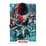 Metal Gear Solid Kunstdruck Montage Limited Edition 42 x 30 cm