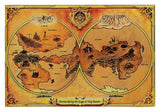 Masters of the Universe Replik Metal Map of Eternia Limited Edition 10 x 15 cm